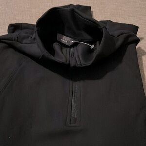 Danskin winter tech, half zip black salt stretch pullover new with tags